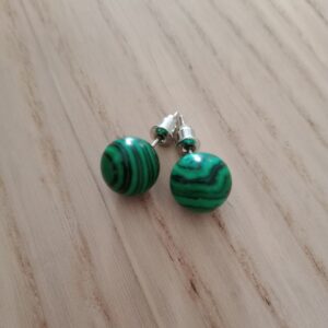 Boucles d’oreilles Malachite