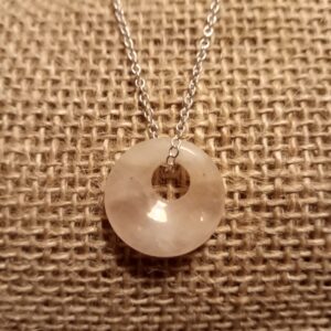 Pendentif Quartz Rose