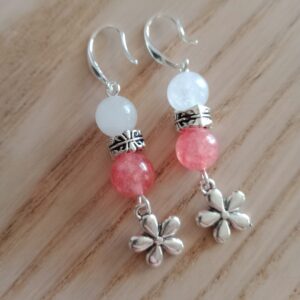 Boucles d’oreilles Pivoine